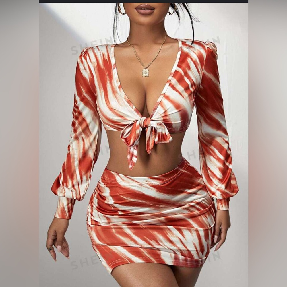 Tie around top